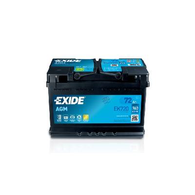 Autobatéria EXIDE Start-Stop AGM, 72Ah, 12V, EK720