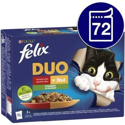Felix Fantastic DUO lahodný výber v želé 72 x 85 g
