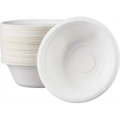 Love Nature ekologické polévkové misky jednorázové z lupínků cukrové třtiny 350 ml jednorázové polévkové misky polévkové misky jednorázové