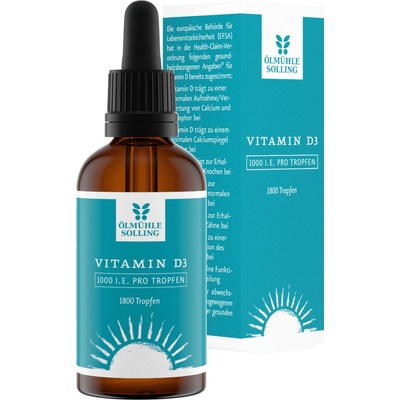 Ölmühle Solling Vitamín D3 kvapky 1000 IU 50 ml
