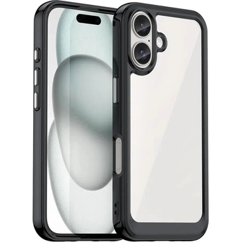 HQWear Кейс Outer Space за iPhone 16, черен (Outer Space Case iPhone 16 black)