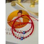 Kathryn' s bracelets Синьо око с червен конец Мама и Бебе (КМБО)