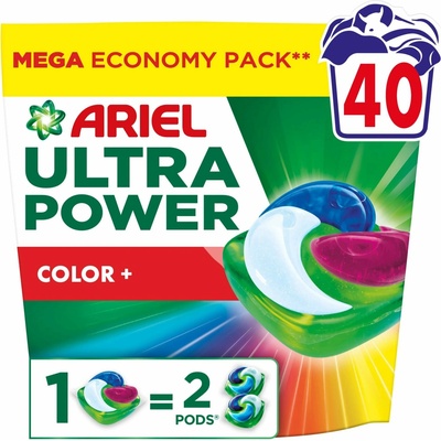 Ariel Ultra Power Color+ prací kapsuly 40 PD