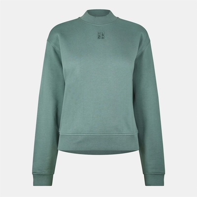 HUGO BOSS Блуза Hugo Women's Mock-neck Sweatshirt - Open Green