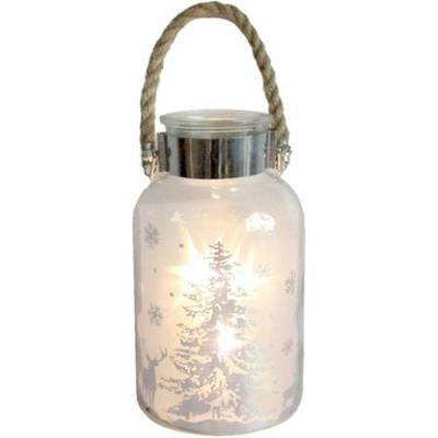 Vánoční dekorační sklenice 5LED TORO 18,5cm MIX motivů