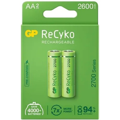 GP Batteries Акумулаторна Батерия GP R6 AA 2600mAh NiMH 2 бр. 270AAHCE-EB2 GP (GP-BR-270AAHCE-EB2)