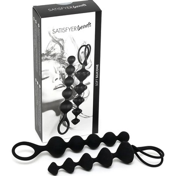 Комплект силиконови анални броеници, черни - Satisfyer Beads Black (SATISFY083)