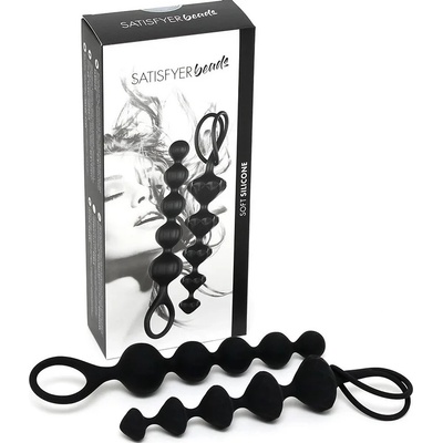 Комплект силиконови анални броеници, черни - Satisfyer Beads Black (SATISFY083)
