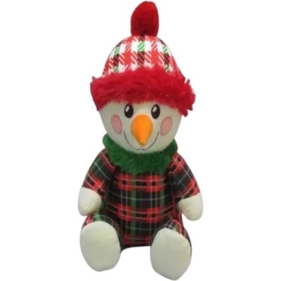 SWISSTEN Фигура снежен човек от плюш - 22 см (ss00152)