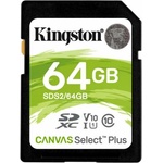 Kingston SDXC Canvas Select Plus 64GB C10/UHS-I SDS2/64GB/MKS64GCP