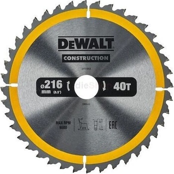 DeWalt DT1953 Pilový kotouč 217 x 30 mm, 24 zubů