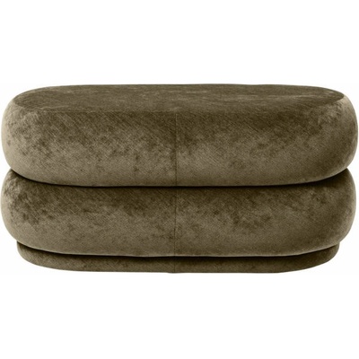Ferm Living Pouf Oval medium, forest