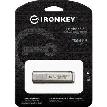 Image 1 of Kingston IronKey Locker+ 50 128GB USB 3.2 (IKLP50/128GB)