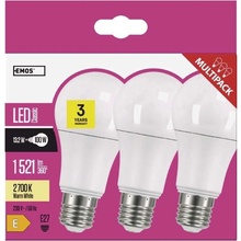 General LED žárovka Classic A60 14W E27 teplá bílá, 3 ks