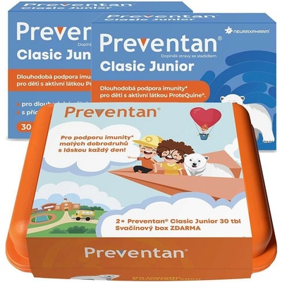 Preventan Clasic Junior 2 x 30 tablet + svačinový box 2025