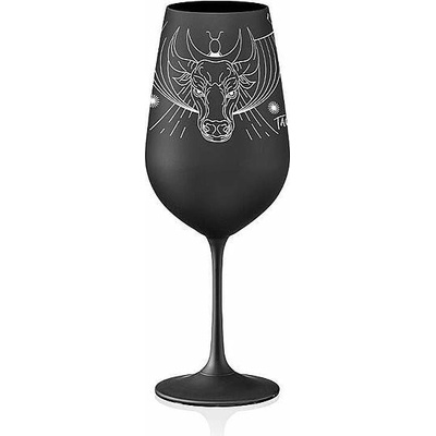 Crystalex sklenice Zvěrokruhy Býk černá 550 ml