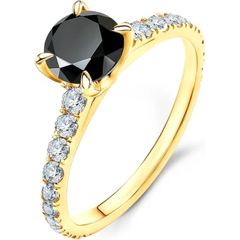 SAVICKI Годежен пръстен Share Your Love: злато, черен диамант