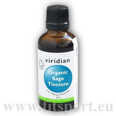 Viridian Sage Tincture Organic Šalvěj lékařská 50 ml