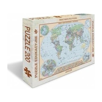 Artglob Puzzle 200 - Childrens political world map