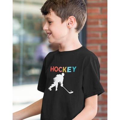 Dětské tričko Hockey Černá Canvas tričko Bezvatriko.cz 0987