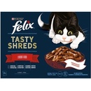 Krmivo pro kočky Felix TASTY SHREDS hovězí kuře kachna krůta ve šťávě 12 x 80 g