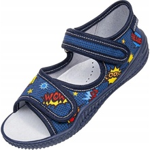 Viggami chlapčenské sandále Wow tmavomodré