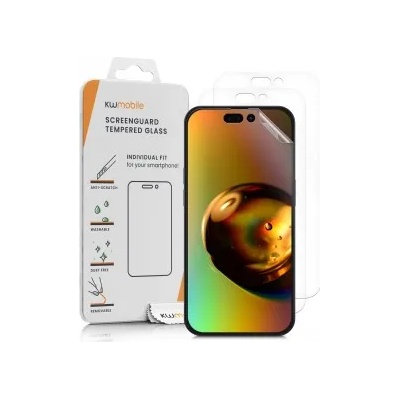 kwmobile 3x Защитно фолио за дисплей за Apple iPhone 14 Pro Max - прозрачен