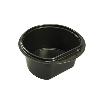 ECOFOL Plastová miska PP na polévku 500 ml kulatá černá O145 mm bal/50 ks