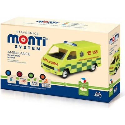 Stavebnice Monti System MS 06.1 Ambulance Renault Trafic 1:35