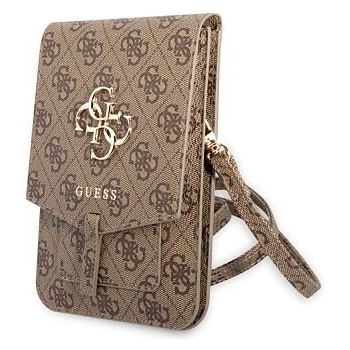Púzdro Guess PU 4G Metal Logo GUWBG4GFBR Phone Bag, hnedé
