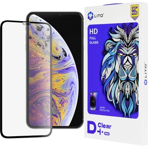 LITO Протектор за iPhone XS Max / iPhone 11 Pro Max - Lito D+ Pro Clear - Черен
