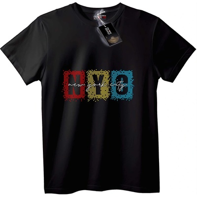 NOONEBRAND Тениска NYC New York Сити - 2XL, White
