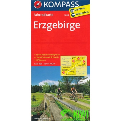 Kompass Fahrradkarte Erzgebirge