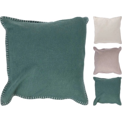Homestyling Vankúš dekoračná bavlna biela 45x45