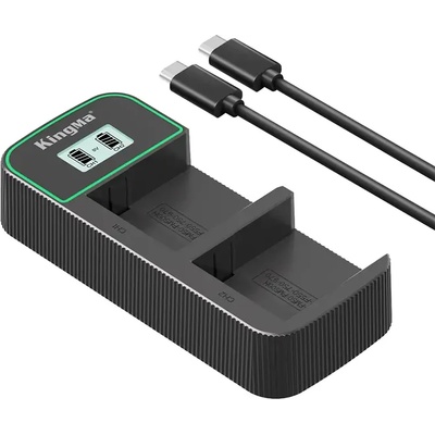 KingMa Двойно зарядно PD3.0 LCD NP-F550/750/950 USB Fast Charger за Sony видео