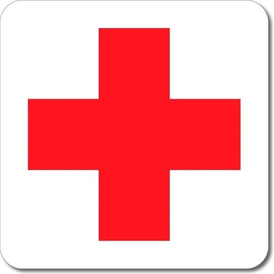 A-Z Reklama CZ Symbol První pomoci - bílý podklad - Samolepka – kód ET12INFOR1011
