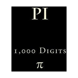 Pi: 1, 000 Digits | Richard B Foster (2016)
