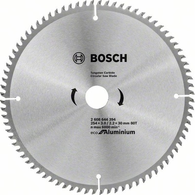 BOSCH Pílový kotúč Eco for Aluminium, 254x2,2 mm 2608644394