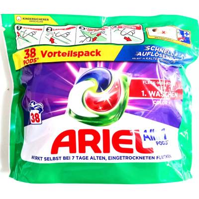 Ariel Allin1 Pods Color prací kapsle na barevné prádlo 38 PD
