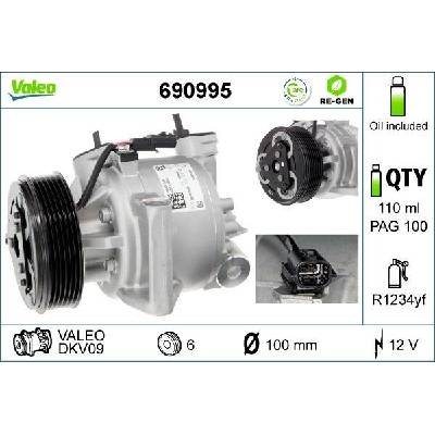 Kompresor klimatizace VALEO 690995