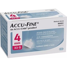 Accu - Fine jehly do inzulínového pera 33 G x 4 mm 100 ks