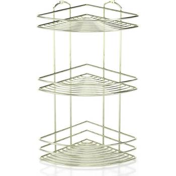 Tekno-Tel ПОСТАВКА ЗА БАНЯ tekno tel bk-023g , 3 нива , ъгъл , златисто (7777150050)