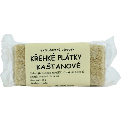 Natural Křehké plátky kaštanové 49 g
