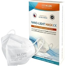 nano M.ON nano LIGHT MASK nano rúško v tvare respirátora biele 10 ks