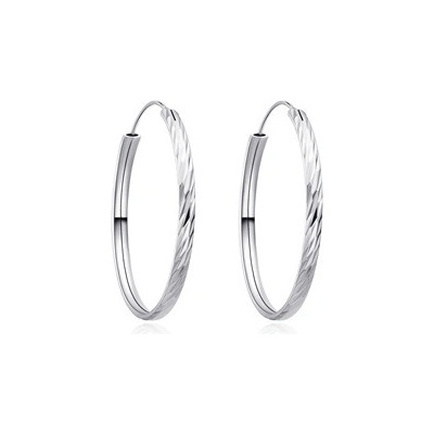 Nubis stříbrné náušnice kruhy NB-3037-45