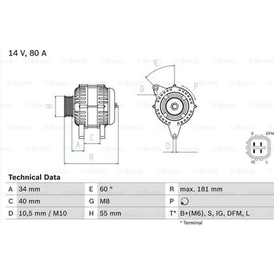 Alternátor BOSCH 0 986 042 660
