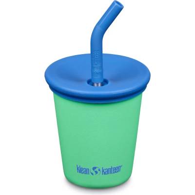 Klean Kanteen Детска чаша Klean kanteen Kid's Steel Cup with Straw Lid Mug - Spring Bud - размер 296 ml (532-3521-0211)