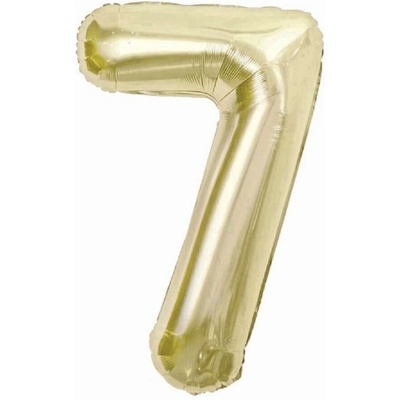 Godan Fóliový balonek číslice 7 barva šampáň 85 cm