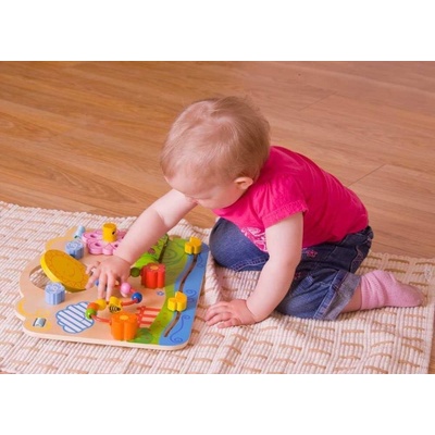Bigjigs Toys motorická doska kvety