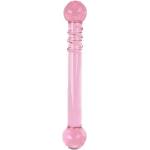 Passion labs Двустранно стъклено дилдо "sphere tip glass dildo" 19 см